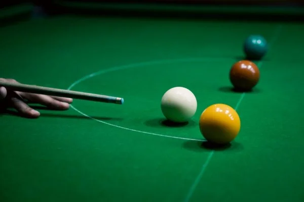 snooker player shot